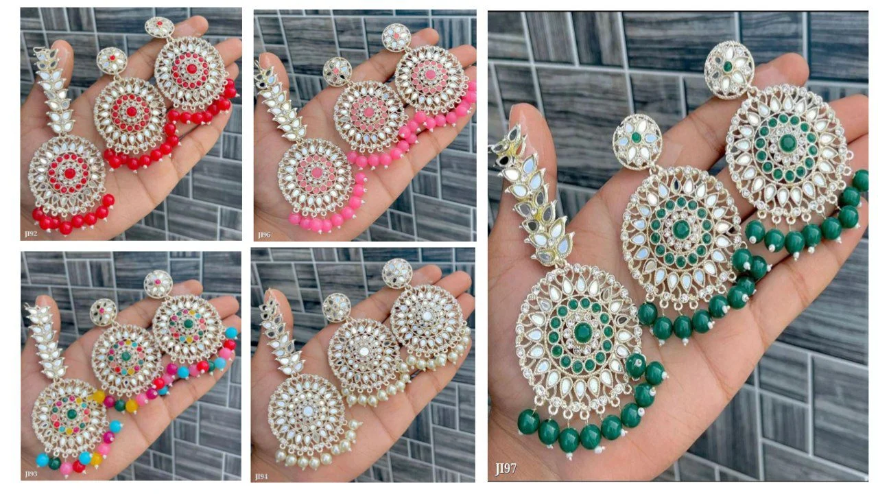 Stylish Kundan Earrings Design6