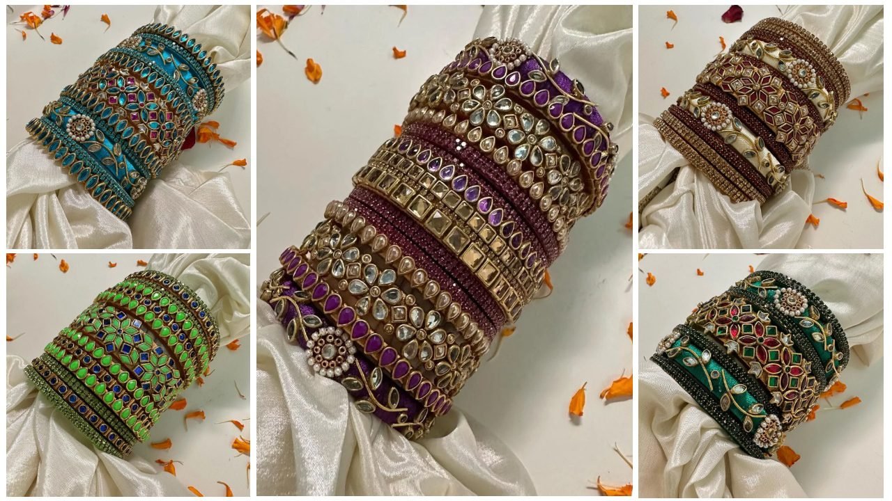 Kundan Bangles For Women
