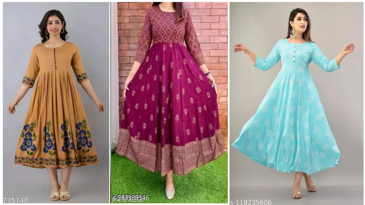 Kurti Design : Trendy Anarkali kurti designs for Girls 4 Anarkali kurti designs