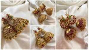 Goldplated Jhumka Earrings Designs