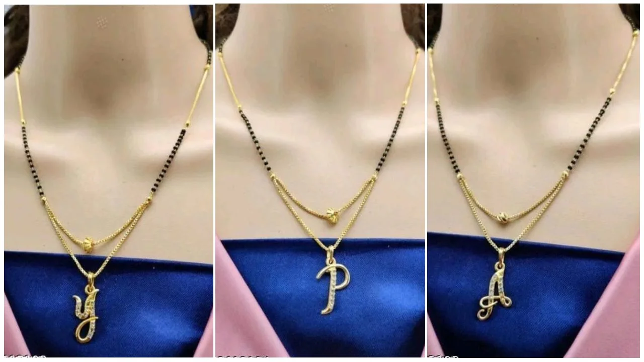Letter Mangalsutra Designs