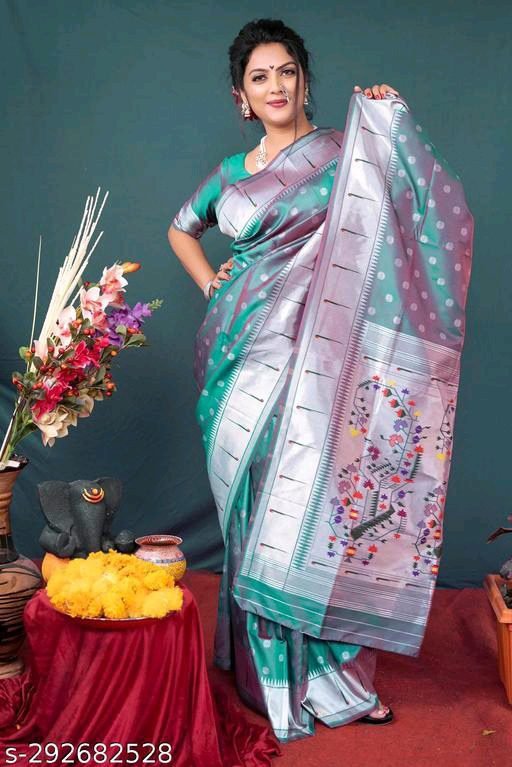 Silk Saree : New Kanjivaram Jacquard Sarees Collection For Rakhi
