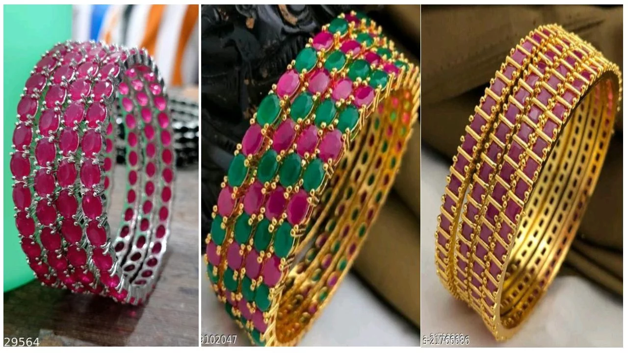 Stone Bangles Design : ये खूबसूरत स्टोन चुडिया बढ़ाएगी आपके हाथों की खूबसूरती 3 Beautiful Stone Bangles Design