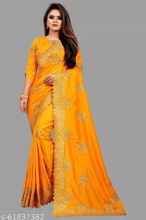 Embroidery Sarees : Beautiful Embroidery Sarees under 600