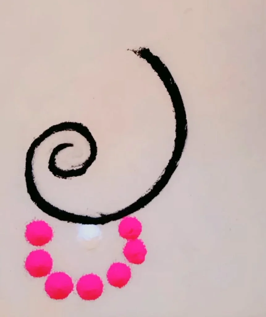 Ganeshji Rangoli Design diwali गणेशजी ganeshji shorts shortvideo 0 17 screenshot e1693761084400