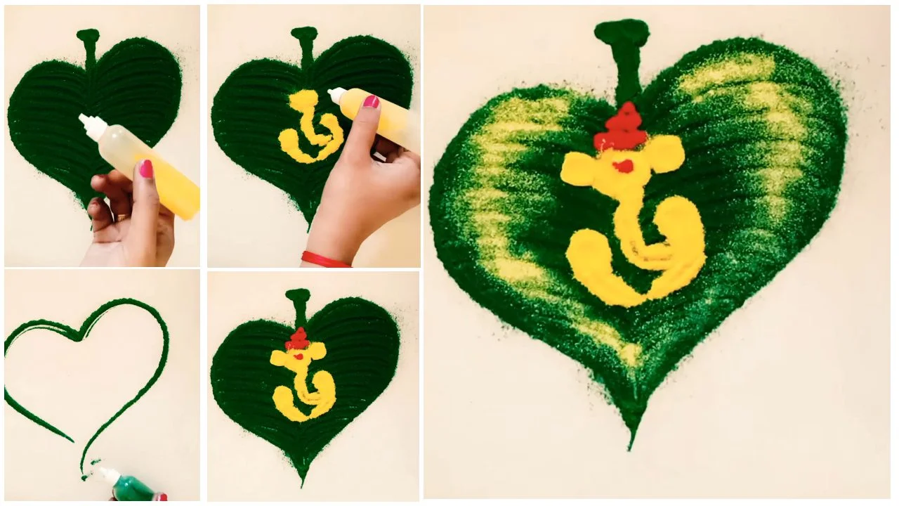 Ganeshji Rangoli Design