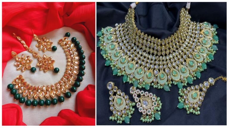 Kundan Necklace Set : हरियाली तीज पहने यह खूबसूरत कुंदन नेकलेस सेट