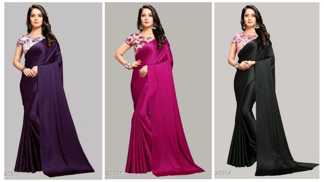Satin Silk Saree