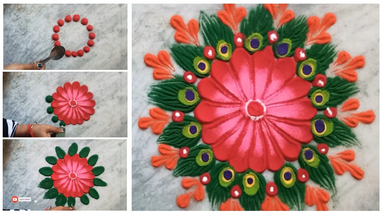 Simple Rangoli Design 1