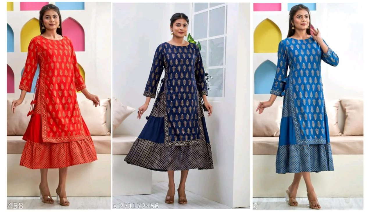 Rayon Kurta Dresses
