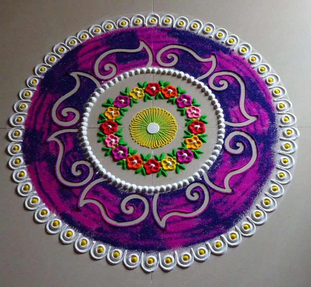 Rangoli Design For Navratri
