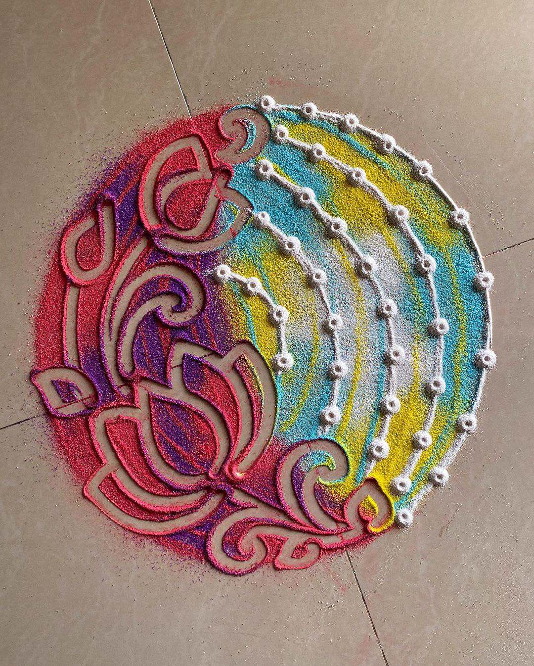 Rangoli Design : 2023 New Rangoli Designs Image - Girls Fashion Ideas