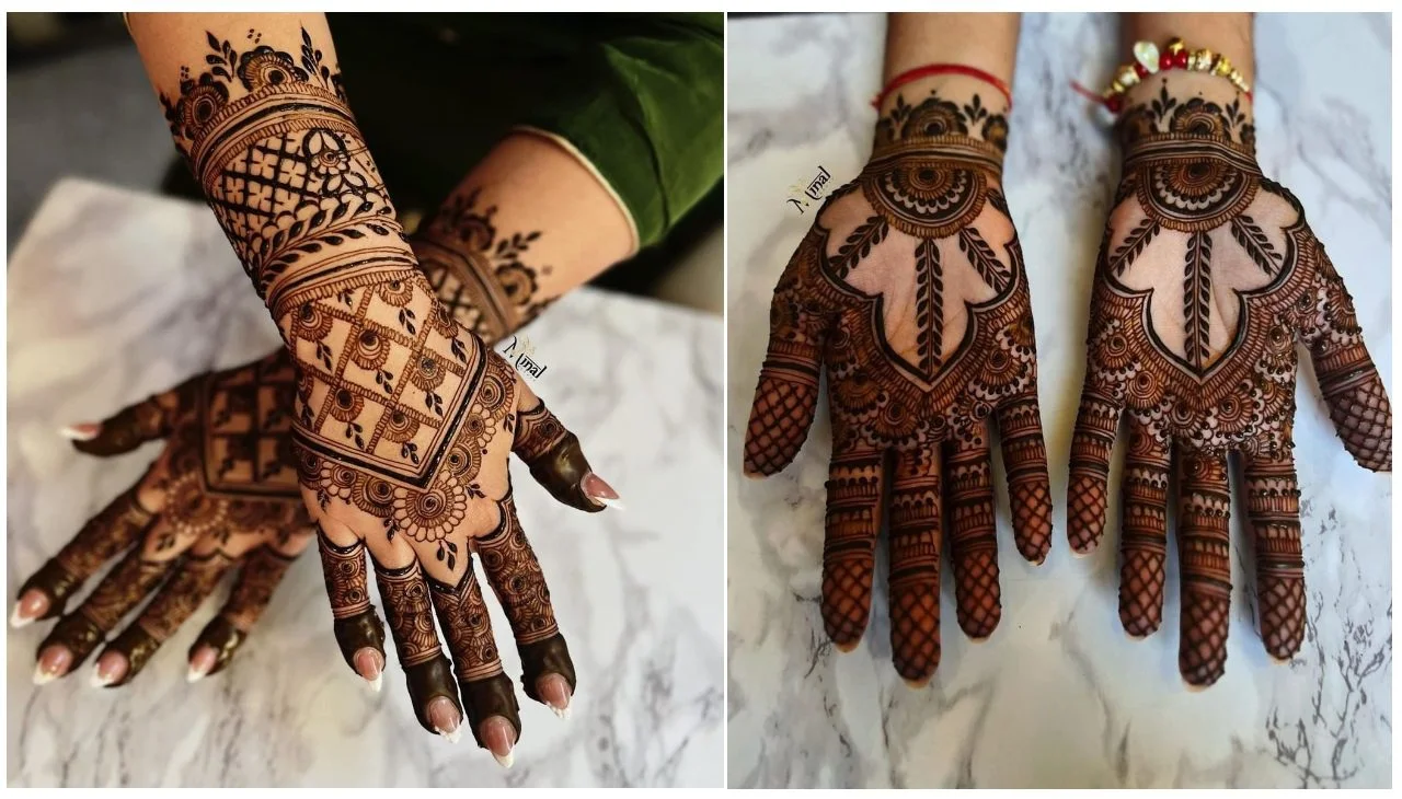 Mehndi Designs : करवा चौथ के लिए ट्रेंडी और सुंदर Mehndi Design के बेस्ट आइडिया 3 Mehndi Designs For Karwa Chauth (1)