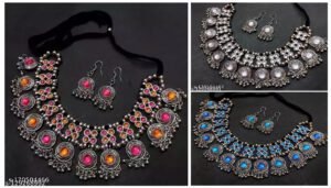 Oxidised Jewellery Designs For Garba
