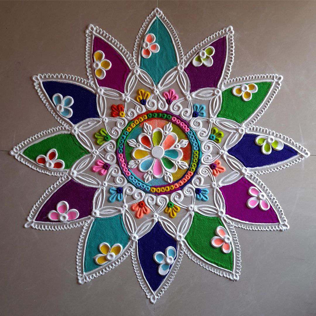 Rangoli Designs : Easy And Simple Rangoli Design For Diwali 2023 ...
