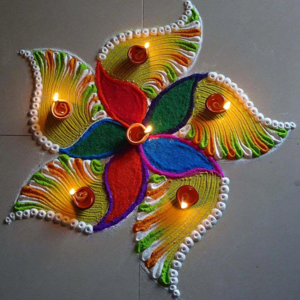 Rangoli Designs : Easy And Simple Rangoli Design For Diwali 2023 9 Simple Rangoli Design Image