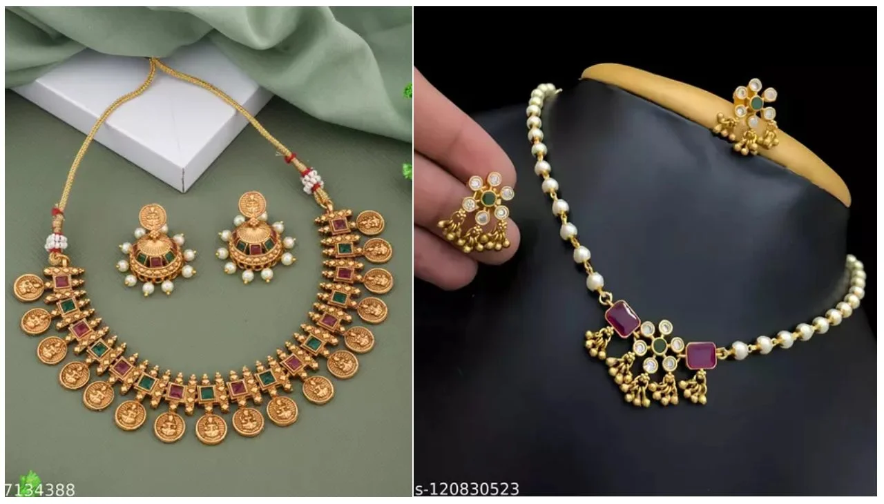 Stylish Choker Necklace Set Designs For Girls