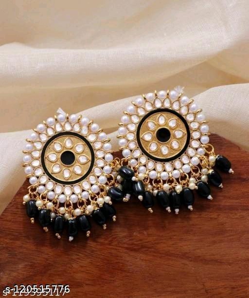 black Stud Earrings Design
