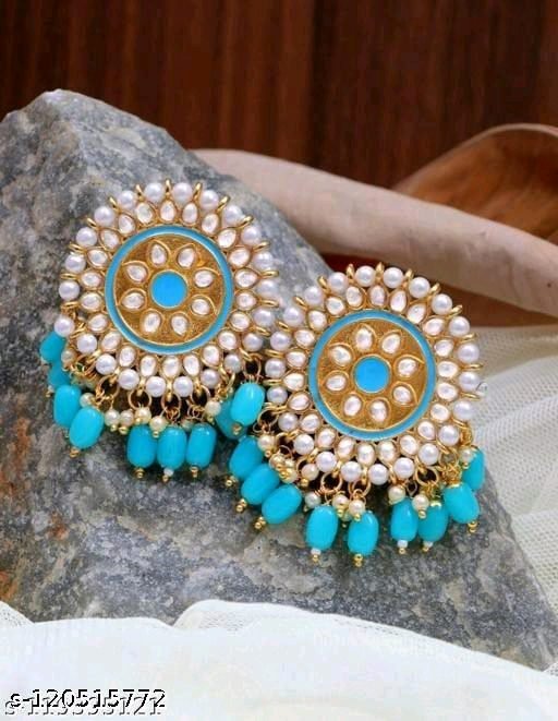 blue Stud Earrings Design