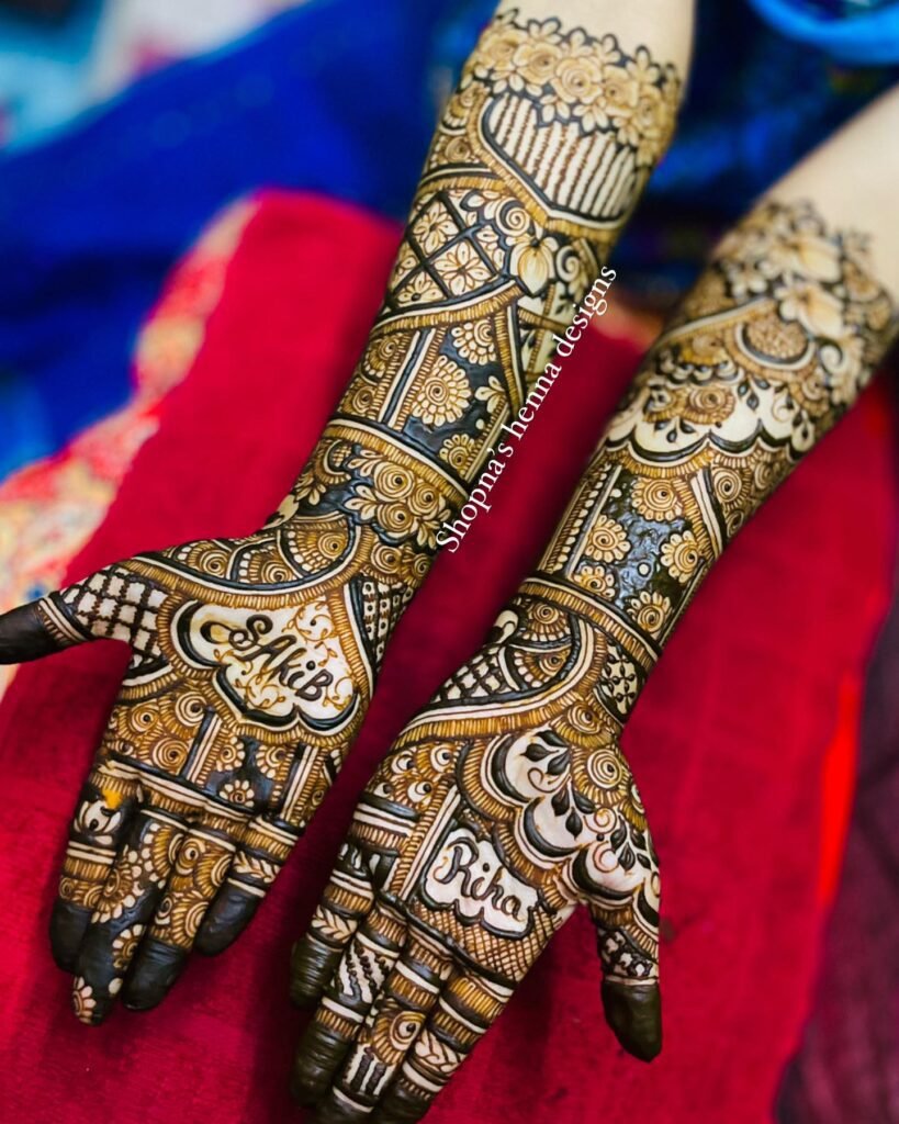 Bharma Mehndi Design For Bridal