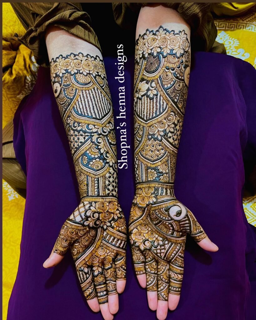 Bharma Mehndi Design For Bridal