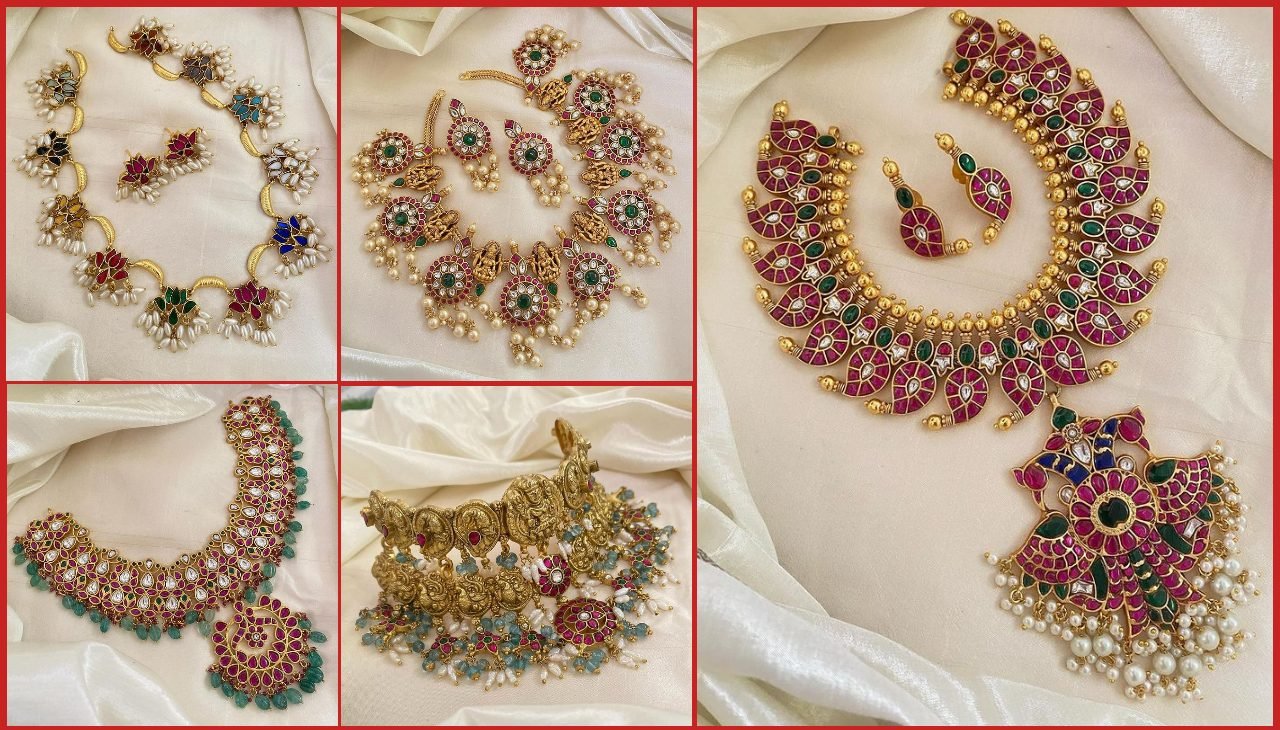 10 Beautiful Jadau Jewellery Necklace Designs For Bridal 3 Jadau Jewellery Necklace Designs For Bridal