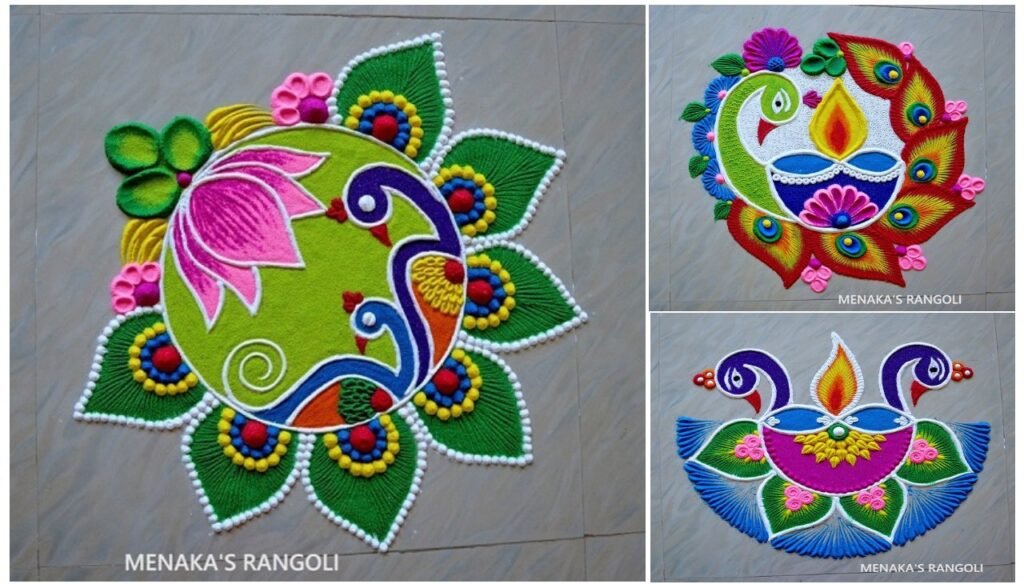 Deepawali 2023 : New Peacock Rangoli Designs For Diwali