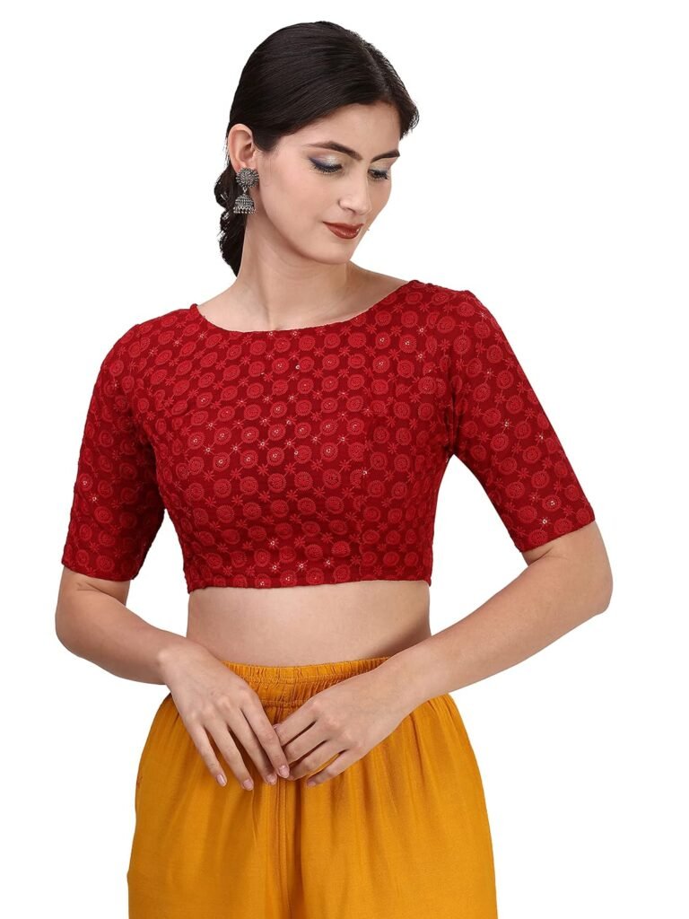 Red Blouse Design