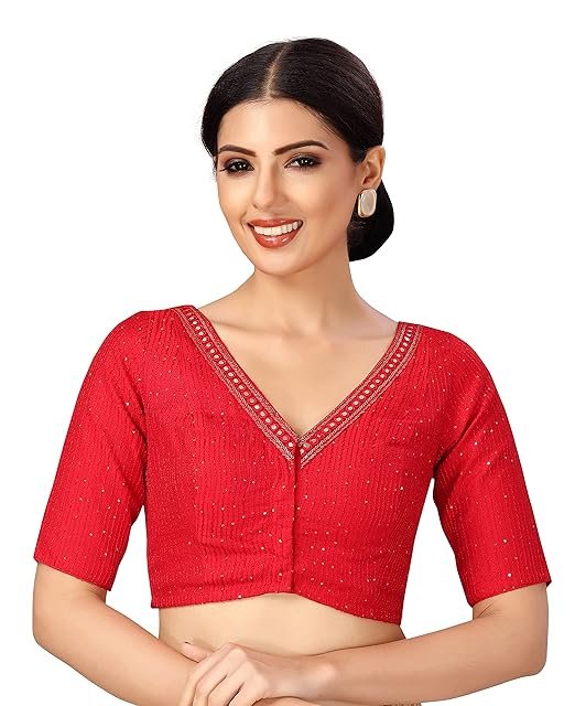 Red Blouse Design