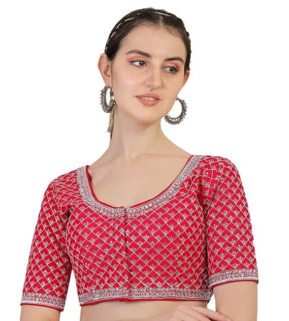 Red Blouse Design