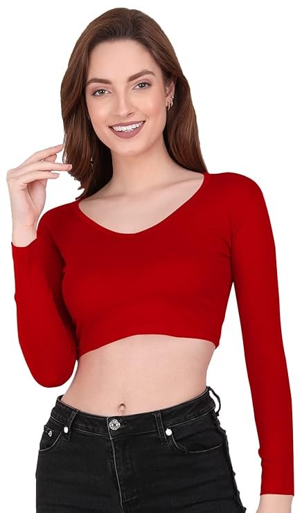 Red Blouse Design