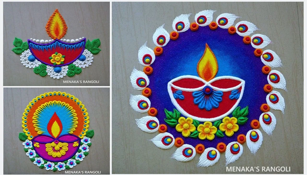 Simple Rangoli Design For Diwali