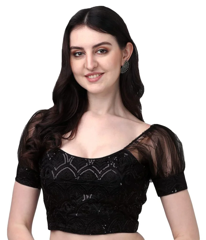 Stylish Net Blouse Designs 2