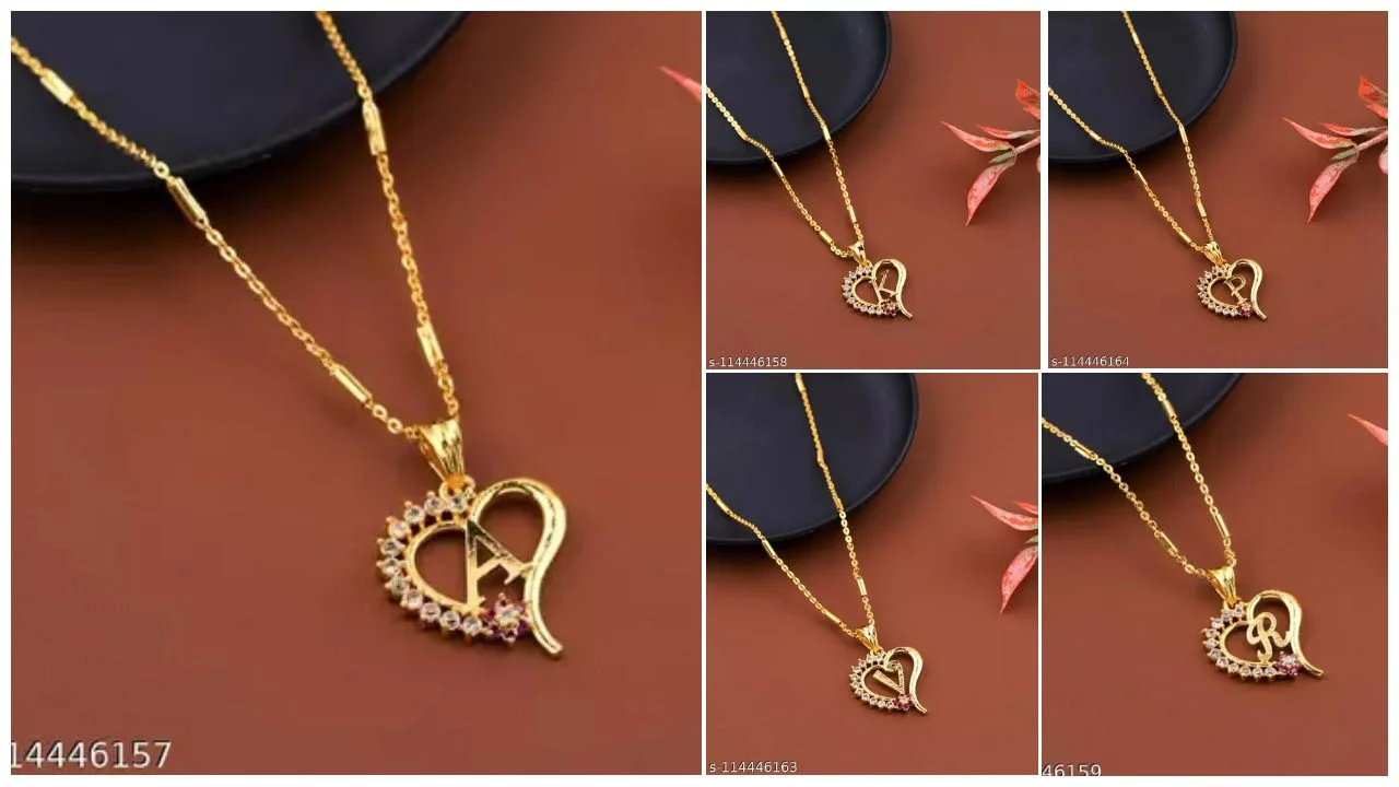 अभी खरीदें यह Stylish letter Pendants , 200 रुपये से भी कम में 4 Stylish letter Pendants