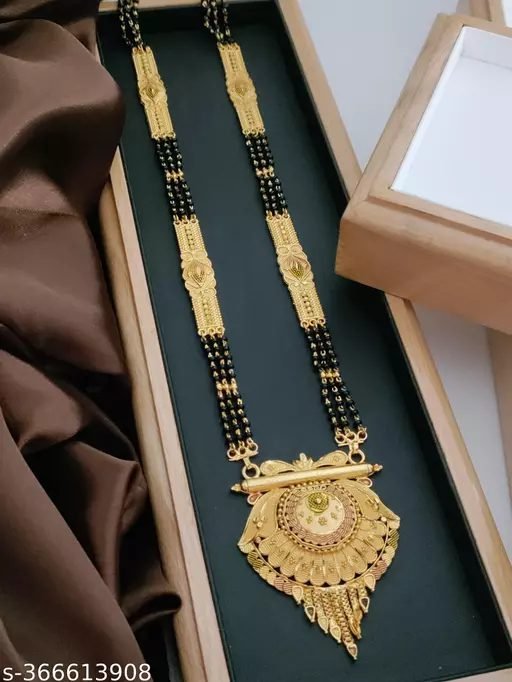 Traditional long mangalsutra design