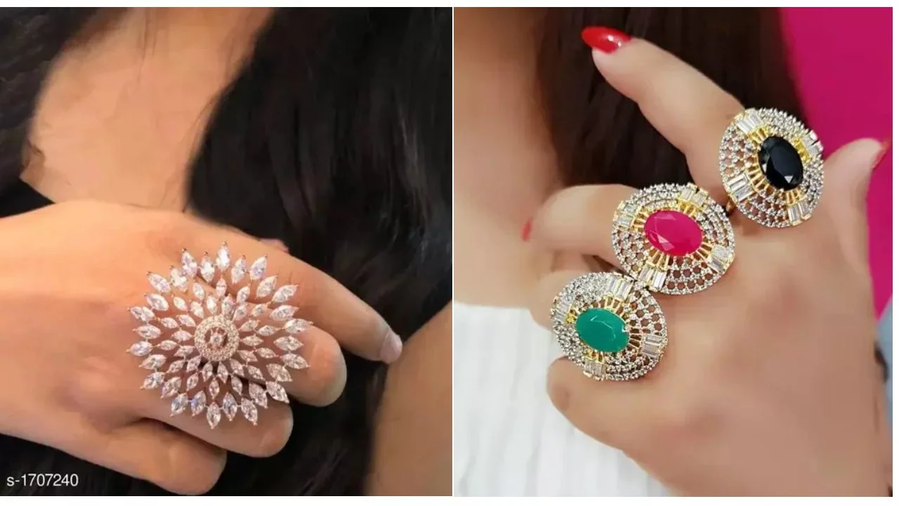 Latest Women American Diamond Ring Design 3 American Diamond Ring Design