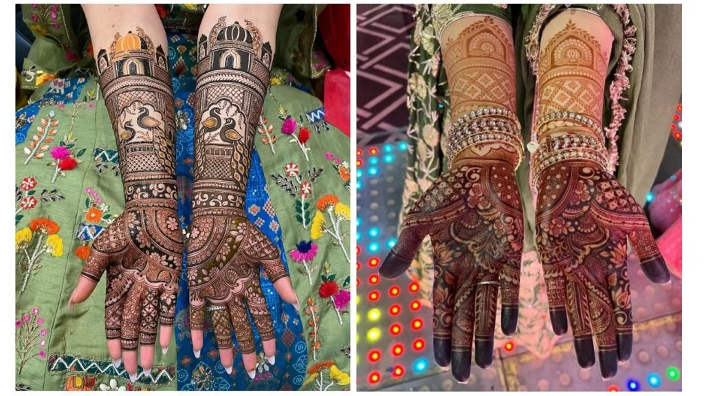 10 + Bridal Mehndi Designs For Hand 2024 : Try ख़ूबसूरत मेहंदी के डिज़ाइन 2 Bridal Mehndi Designs 1