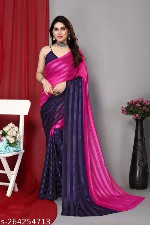Satin Silk Saree For Women