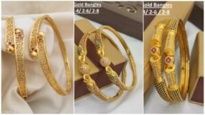 American Diamond Brass Bangle Set Collection