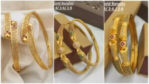 American Diamond Brass Bangle Set Collection