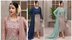 Embroidery Work Pakistani Suit For Women