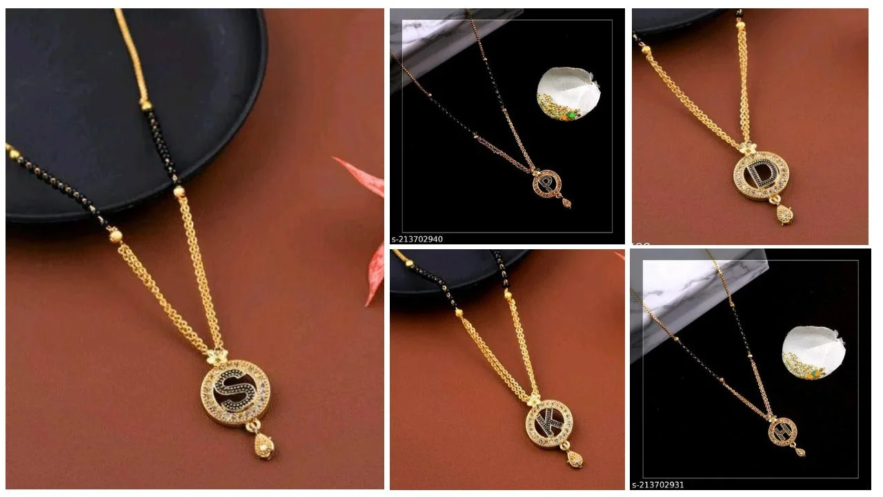 Letter Mangalsutra Design