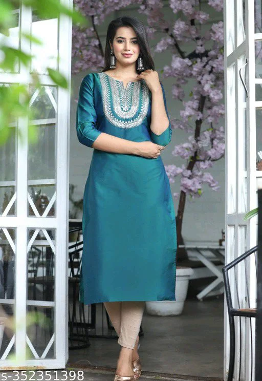 Straight Embroidery kurta3