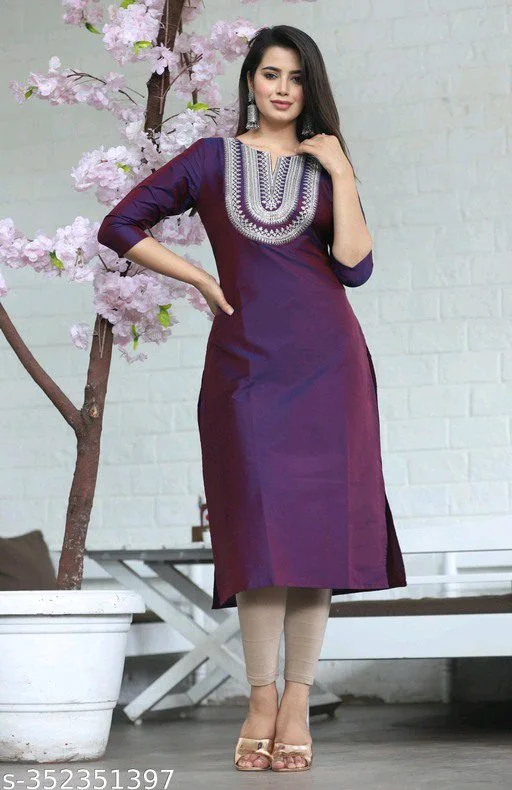 Straight Embroidery kurta4