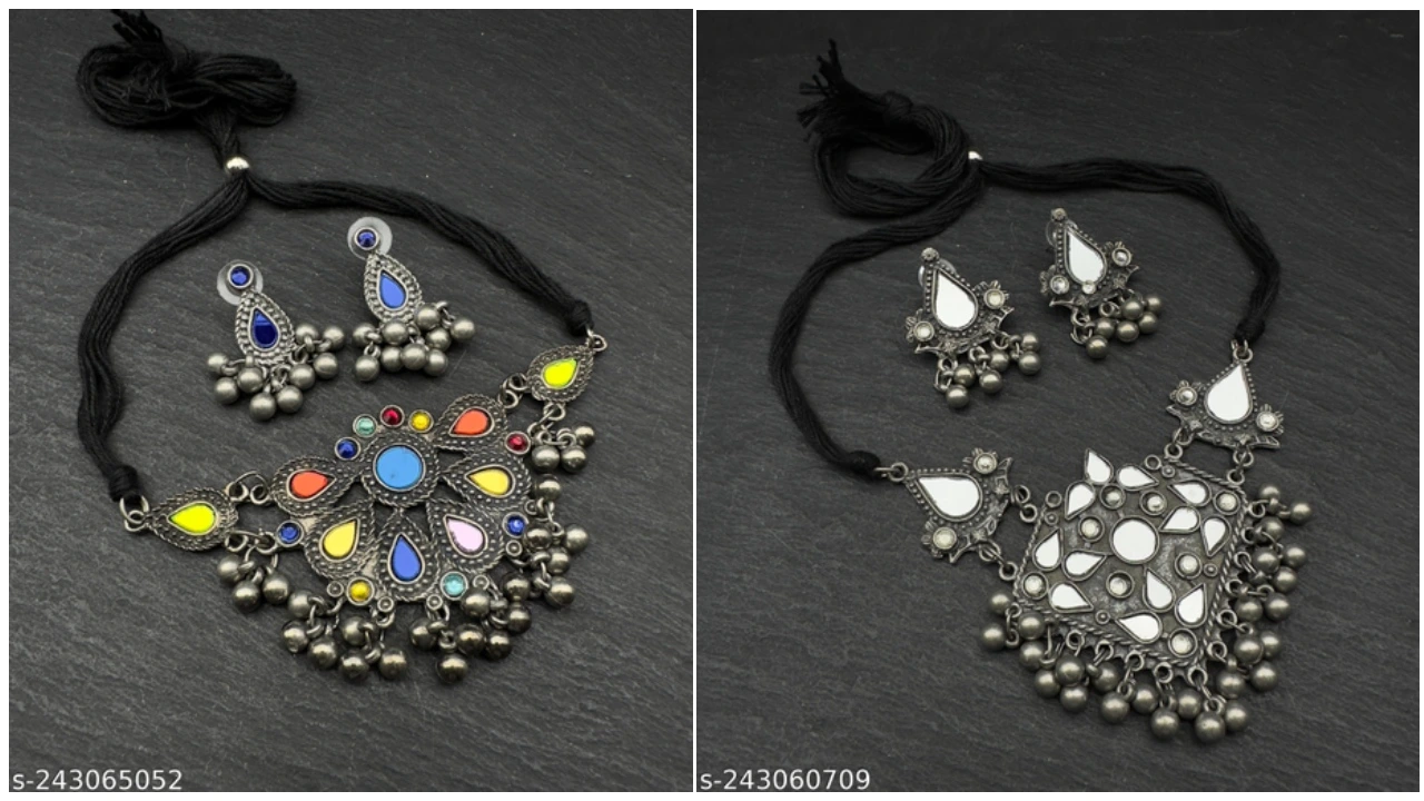 Women Oxidised Jewellery Set Design
