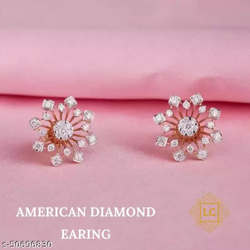 American Diamond  Earrings Design