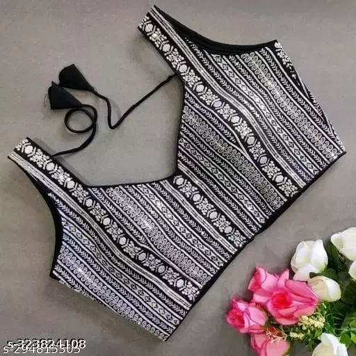 Simple V-Neck Blouse Designs