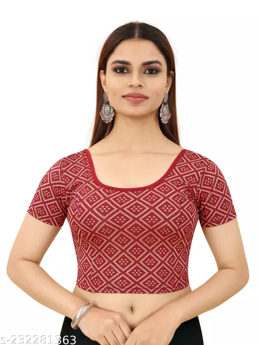 Boat Neck Blouse Design
