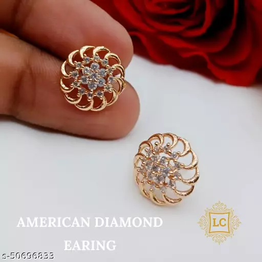 American Diamond  Earrings Design