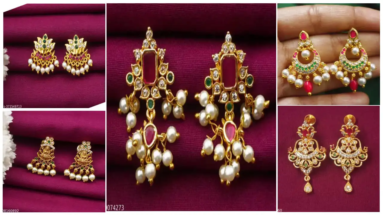 Beautiful Stone Earring Design